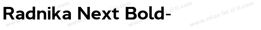Radnika Next Bold字体转换